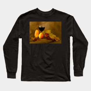 Fruit, Cheese and Wine Long Sleeve T-Shirt